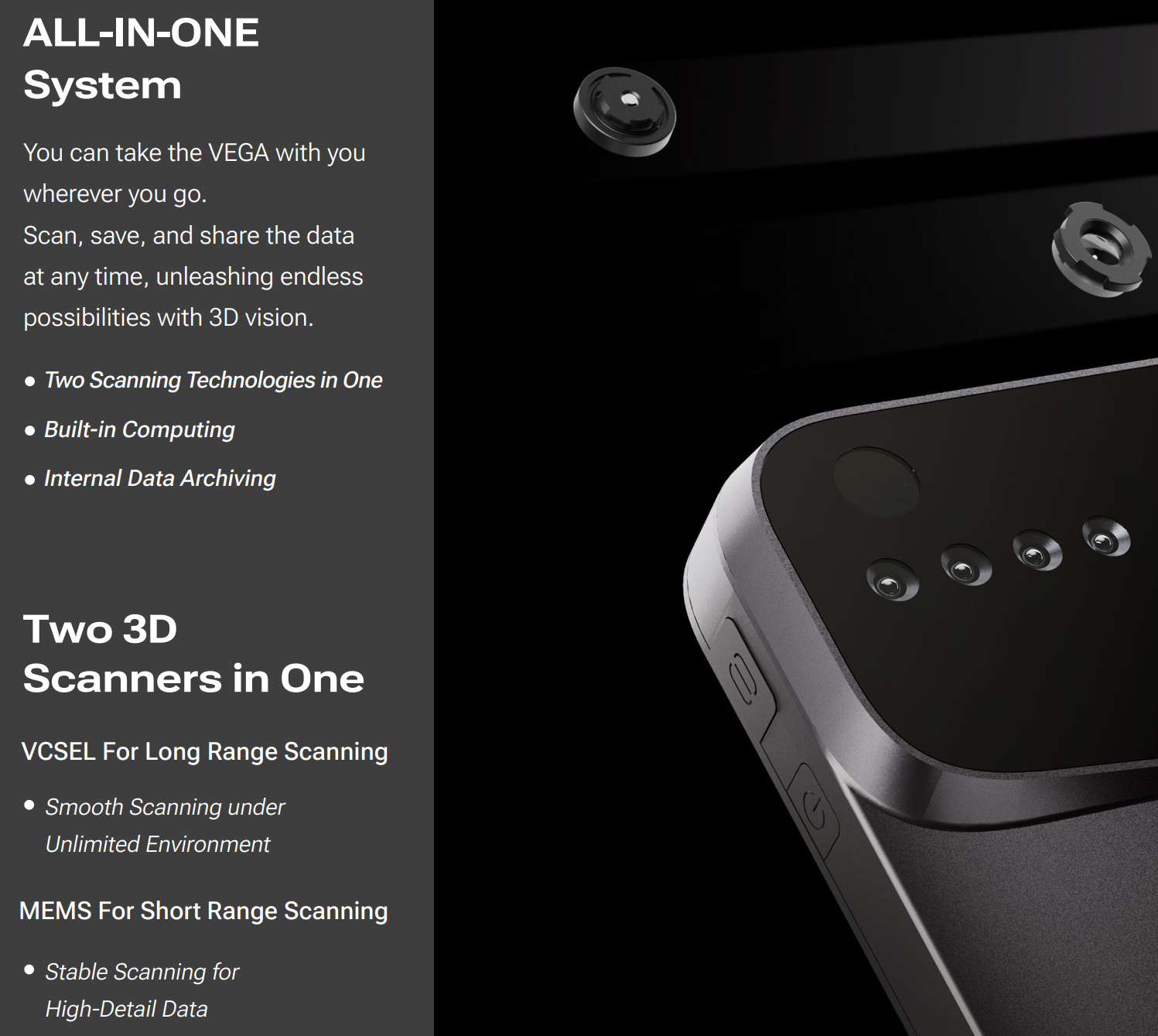 EinStar VEGA Wireless All-In-One 3D Scanner - SHINING 3D SHINING 3D -3DxWorld