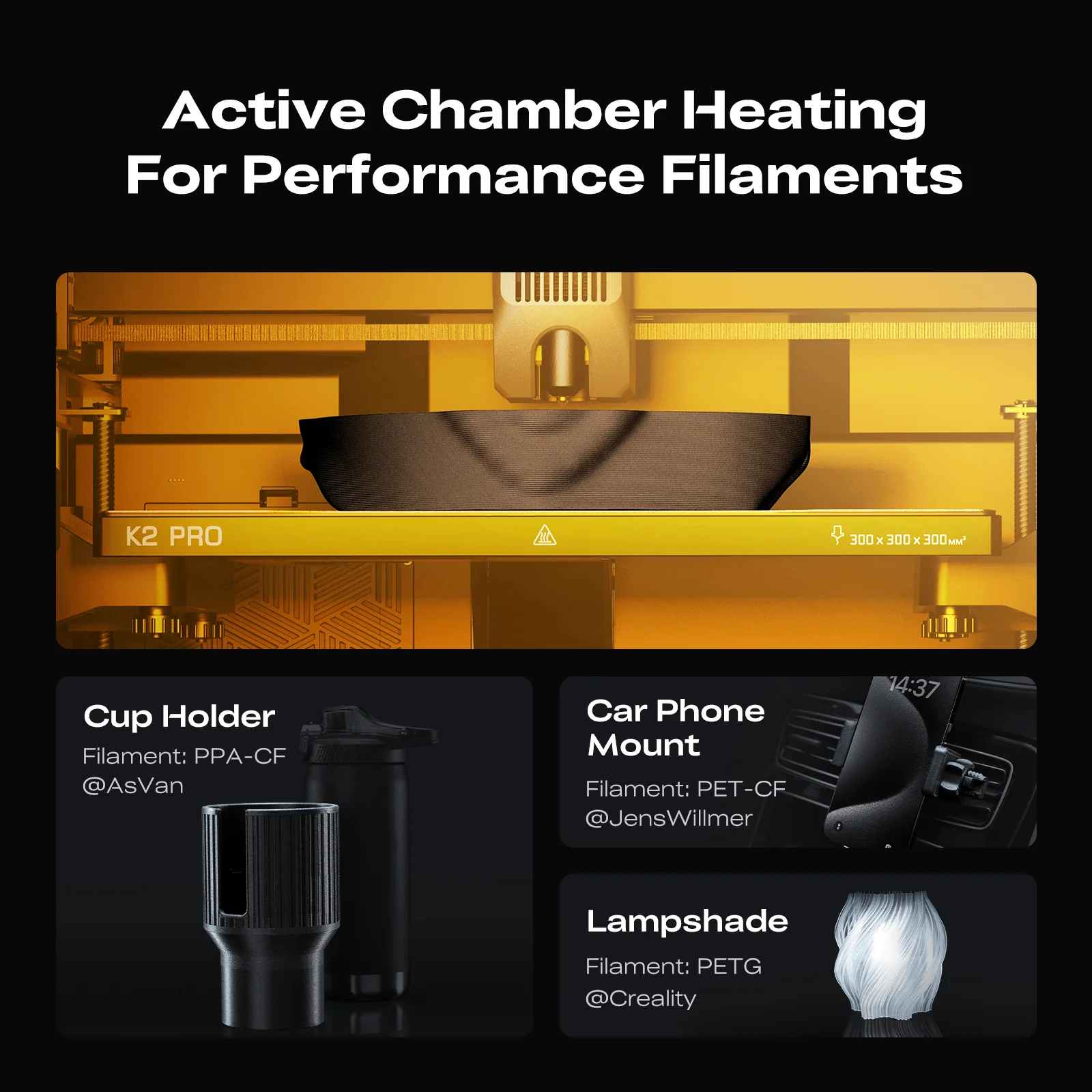 Creality K2 Pro / K2 Pro Combo 3D Printer | 600mm/s Active Heated Chamber | Official Authorized Global Version