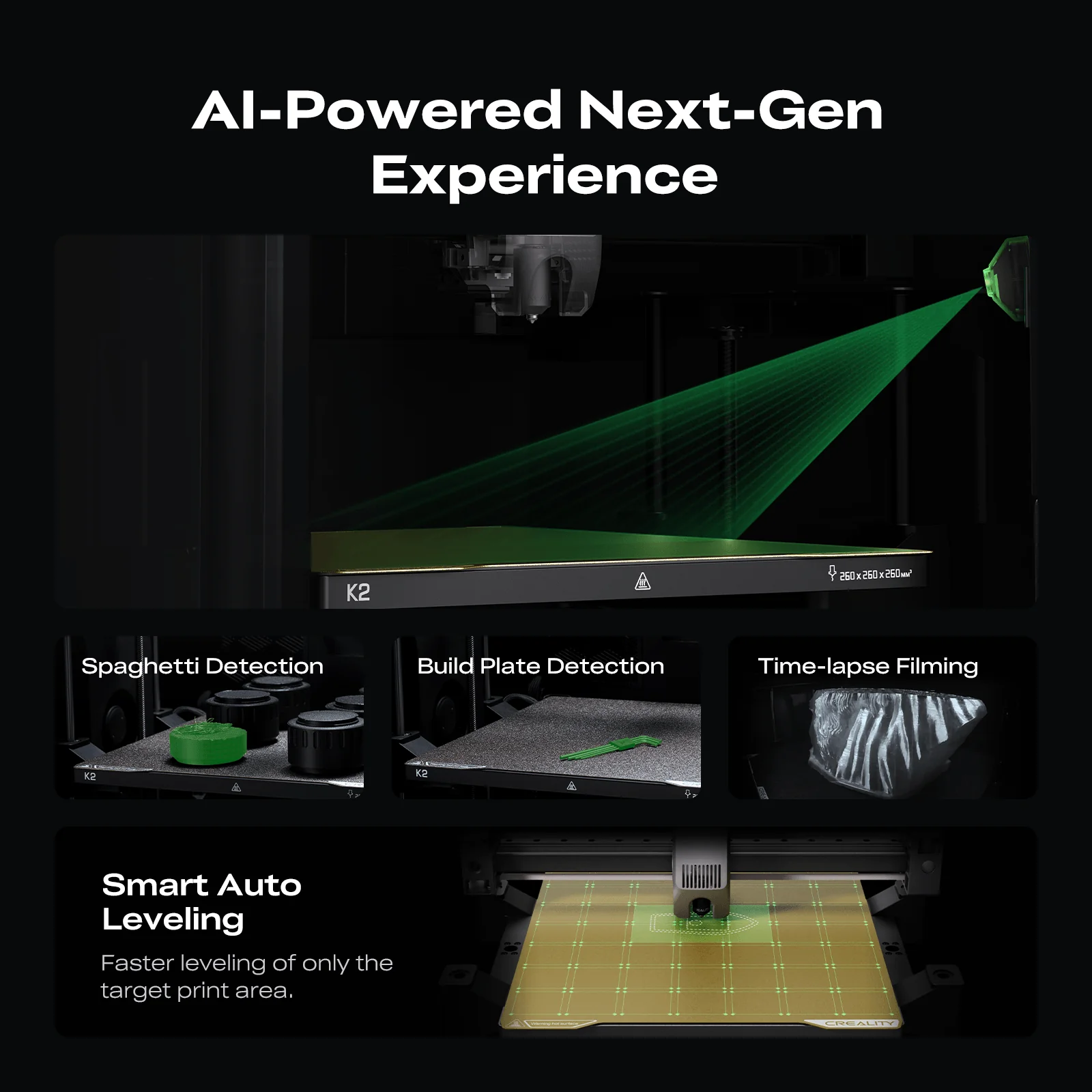 Creality K2/K2Combo 3D Printer | High-Speed Multi-Color Ready | Official Authorized Global Version Creality -3DxWorld