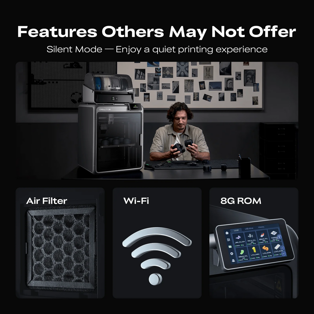 Creality K2/K2Combo 3D Printer | High-Speed Multi-Color Ready | Official Authorized Global Version Creality -3DxWorld