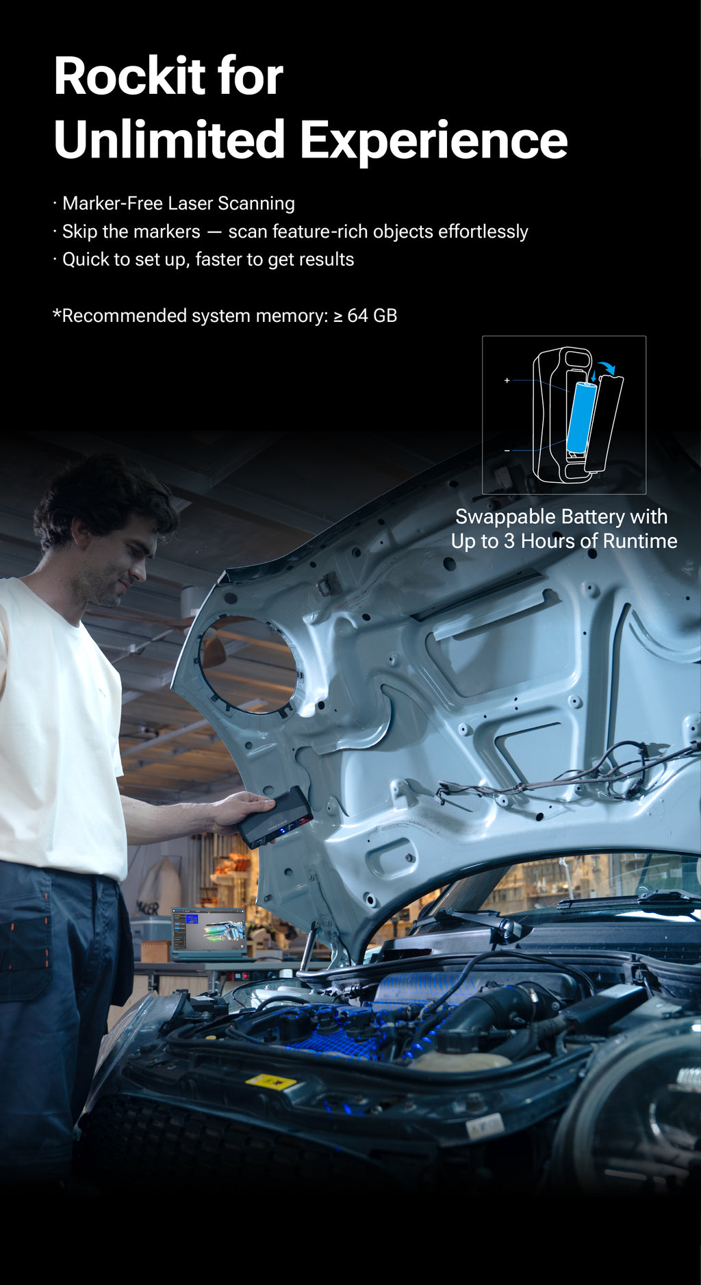 EINSTAR Rockit: Portable Multi-Source 3D Scanner