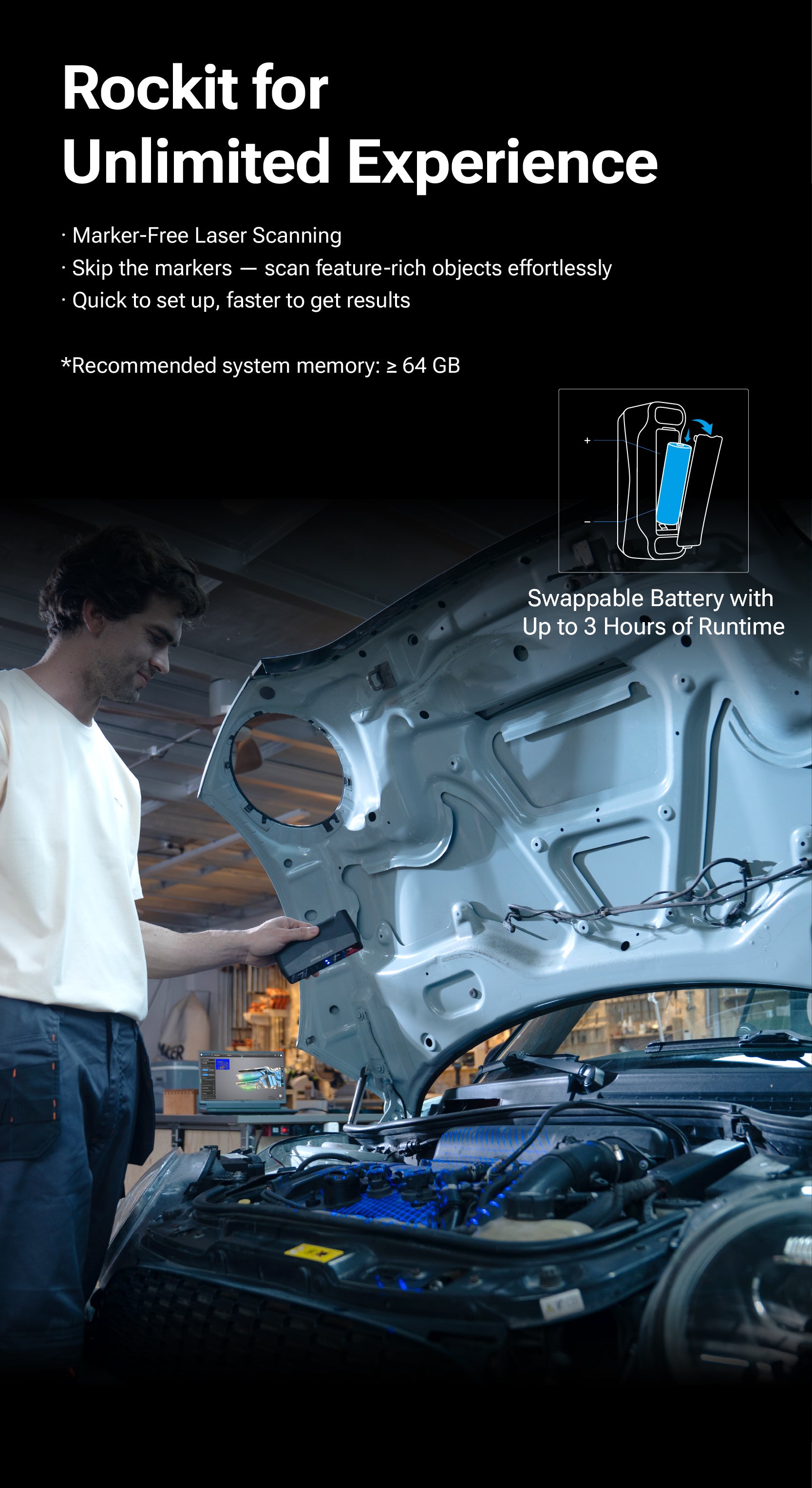 EINSTAR Rockit: Portable Multi-Source 3D Scanner