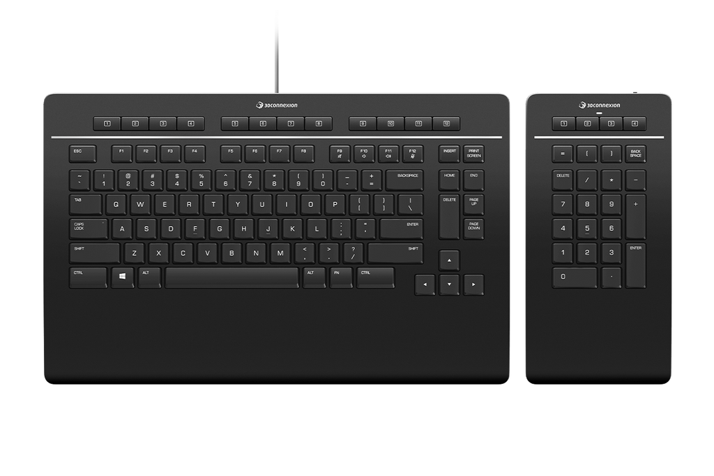 Keyboard Pro with Numpad (US) QWERTY - 3Dconnexion 3Dconnexion -3DxWorld